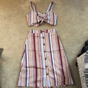 2 piece skirt/bralette from Francesca’s